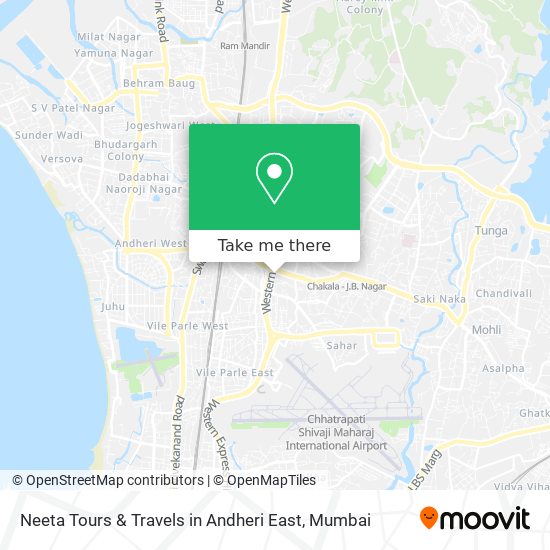 Neeta Tours & Travels in Andheri East map