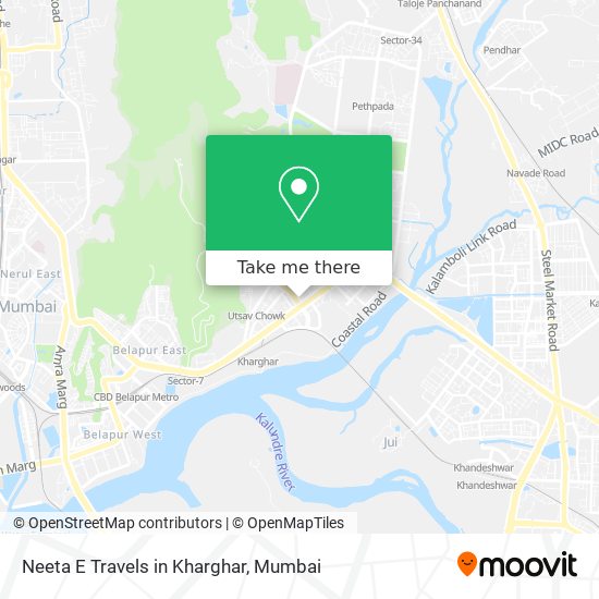 Neeta E Travels in Kharghar map
