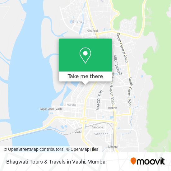 Bhagwati Tours & Travels in Vashi map