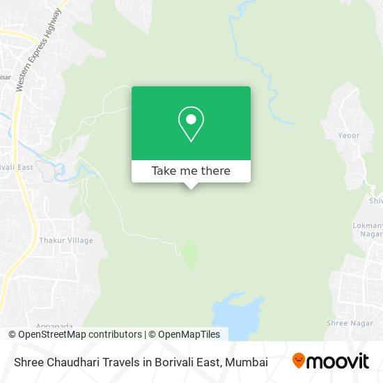 Shree Chaudhari Travels in Borivali East map