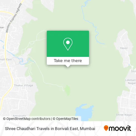Shree Chaudhari Travels in Borivali East map