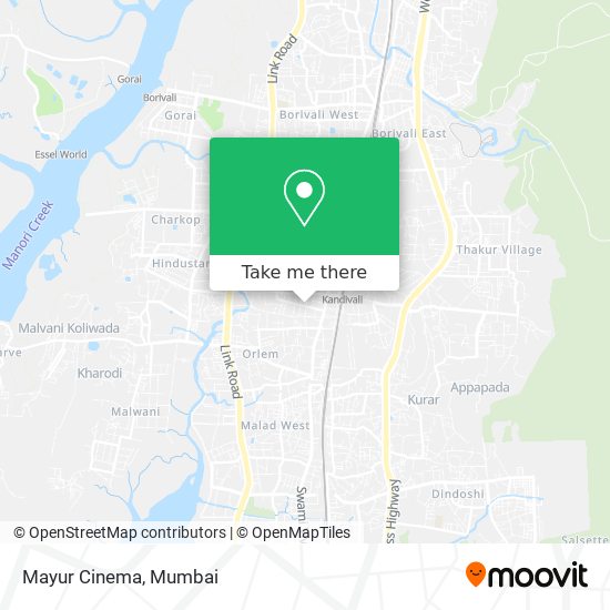 Mayur Cinema map