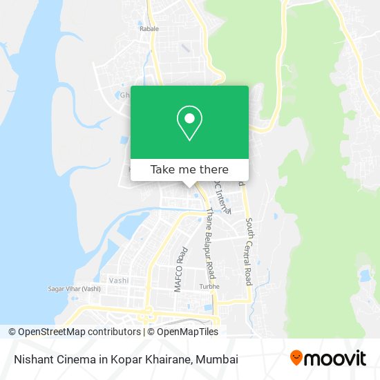 Nishant Cinema in Kopar Khairane map