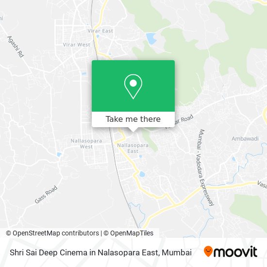 Shri Sai Deep Cinema in Nalasopara East map