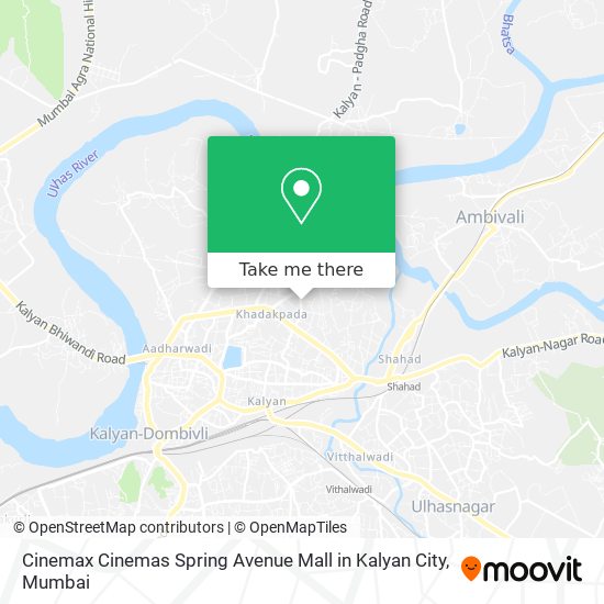Cinemax Cinemas Spring Avenue Mall in Kalyan City map