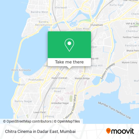 Chitra Cinema in Dadar East map