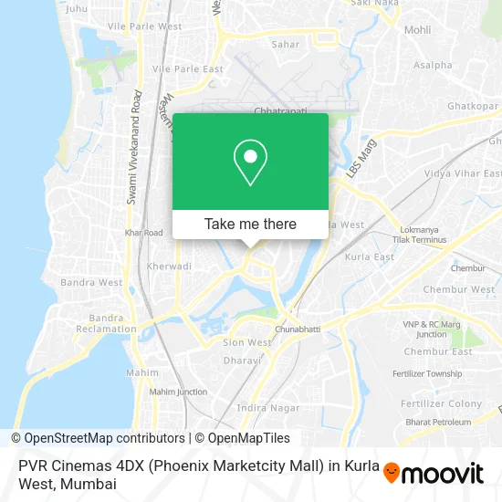PVR Cinemas 4DX (Phoenix Marketcity Mall) in Kurla West map