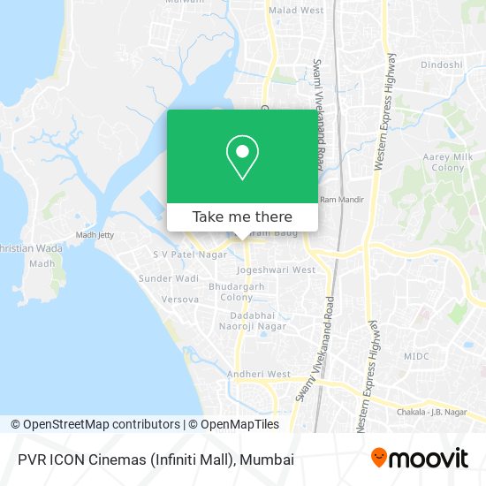 PVR ICON Cinemas (Infiniti Mall) map
