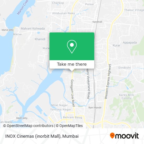 INOX Cinemas (inorbit Mall) map