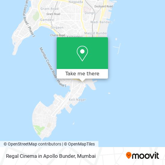 Regal Cinema in Apollo Bunder map
