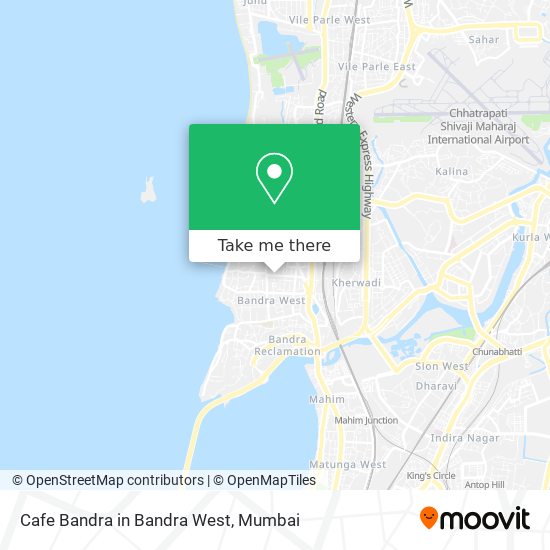 Cafe Bandra in Bandra West map