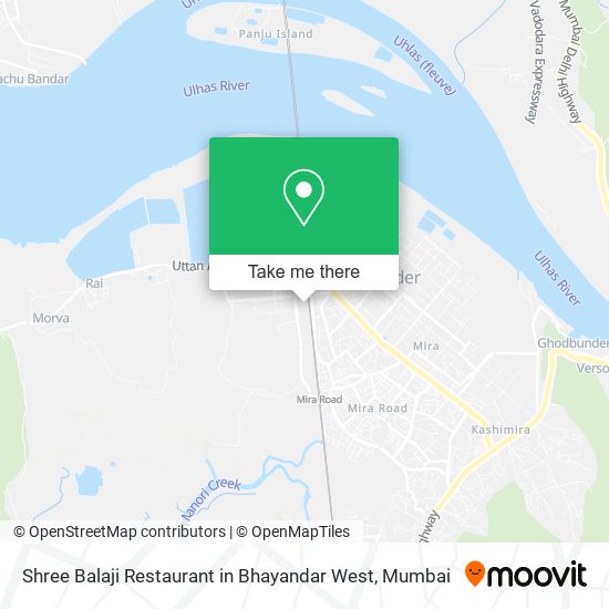 Shree Balaji Restaurant in Bhayandar West map