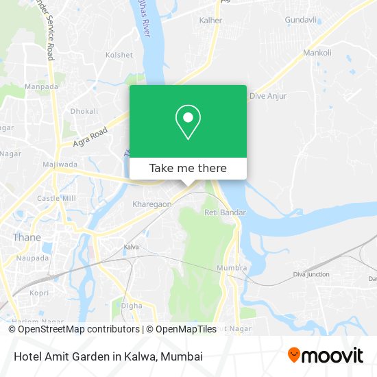 Hotel Amit Garden in Kalwa map