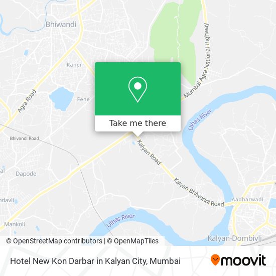 Hotel New Kon Darbar in Kalyan City map