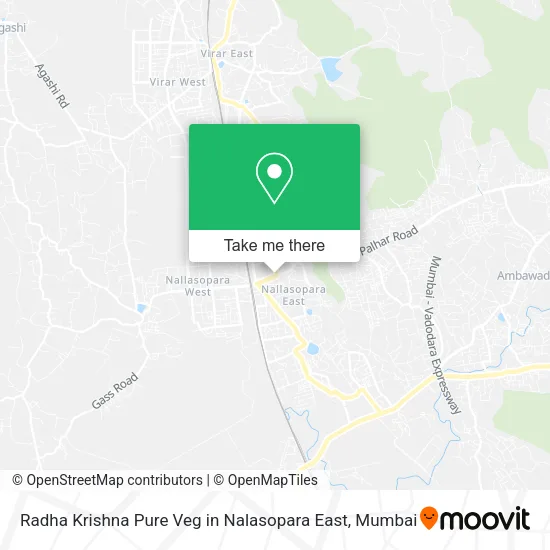 Radha Krishna Pure Veg in Nalasopara East map