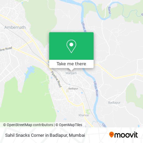 Sahil Snacks Corner in Badlapur map
