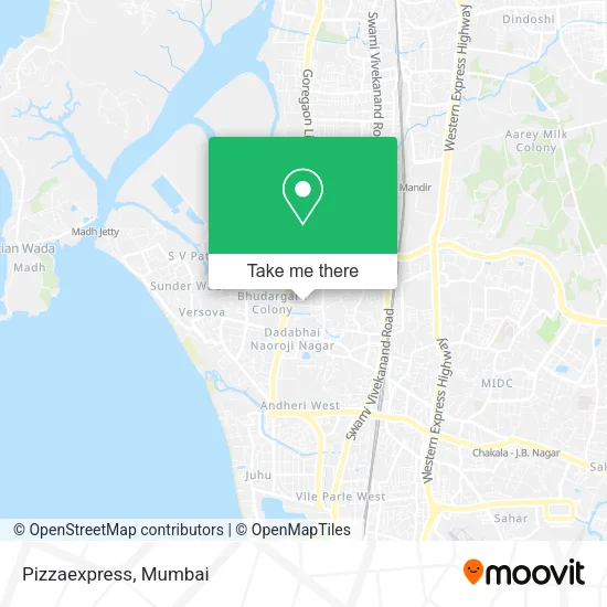 Pizzaexpress map