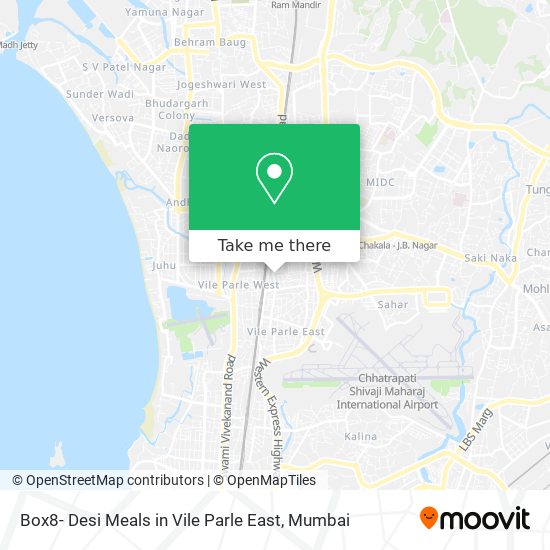 Box8- Desi Meals in Vile Parle East map