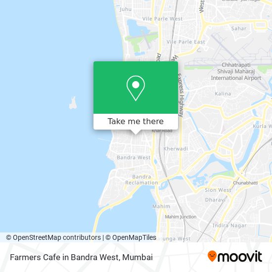 Farmers Cafe in Bandra West map