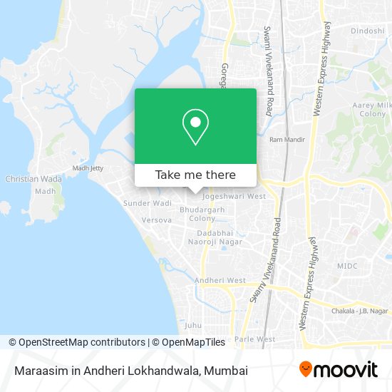 Maraasim in Andheri Lokhandwala map