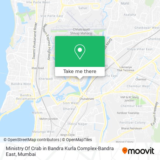 Ministry Of Crab in Bandra Kurla Complex-Bandra East map