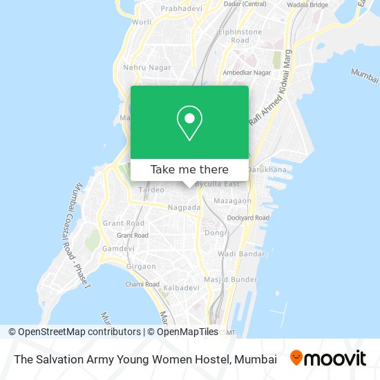 The Salvation Army Young Women Hostel map