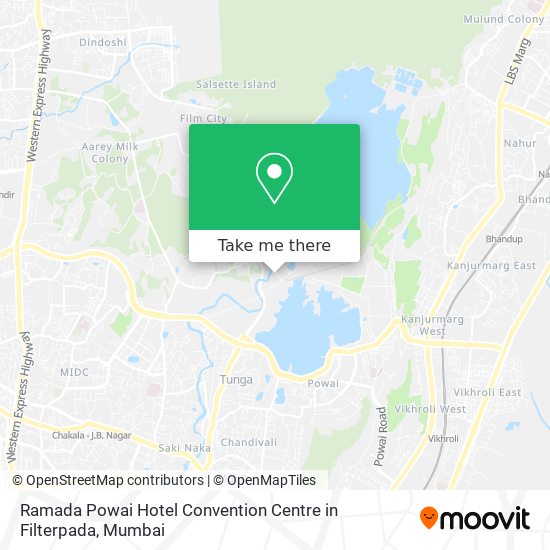 Ramada Powai Hotel Convention Centre in Filterpada map