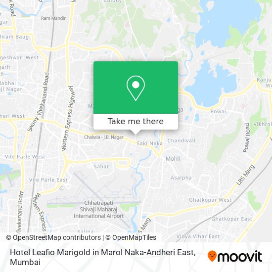 Hotel Leafio Marigold in Marol Naka-Andheri East map