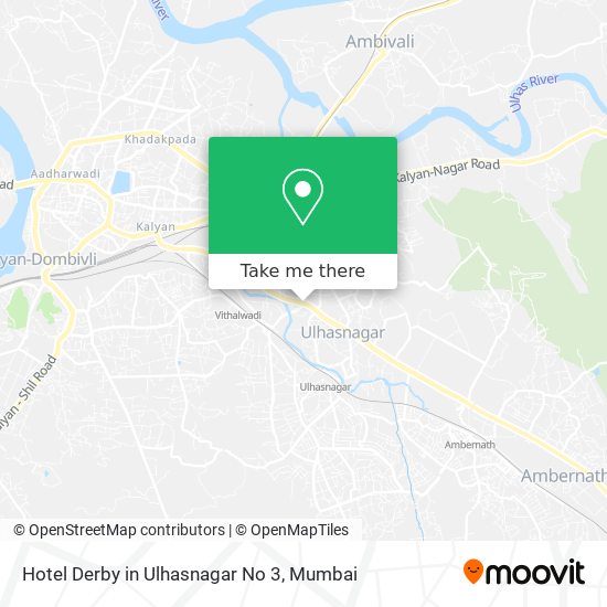 Hotel Derby in Ulhasnagar No 3 map