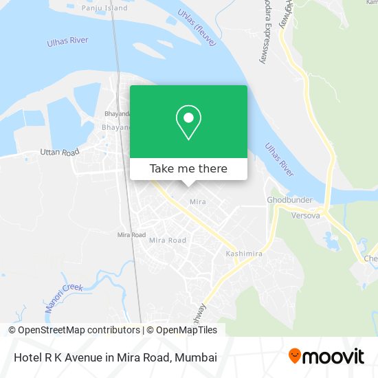 Hotel R K Avenue in Mira Road map