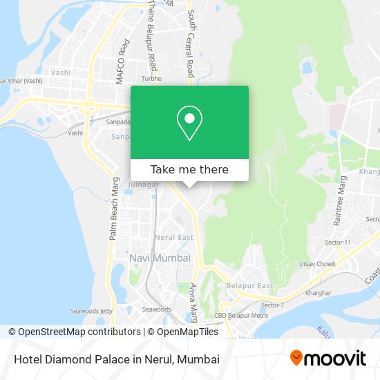 Hotel Diamond Palace in Nerul map