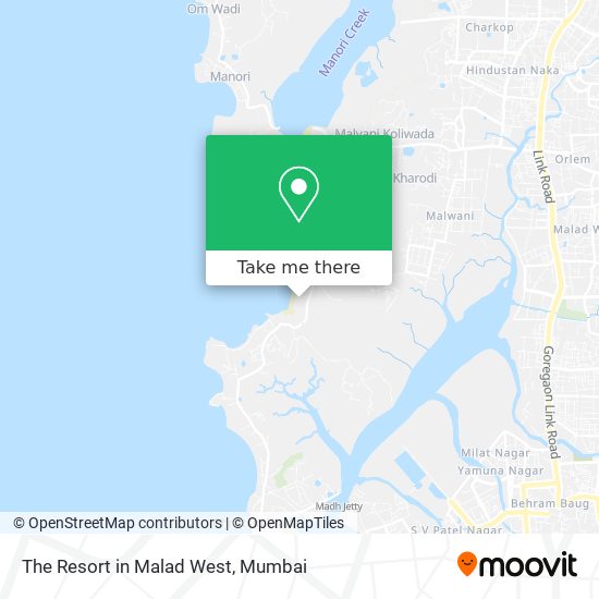 The Resort in Malad West map