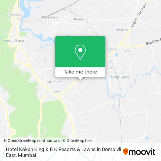 Hotel Kokan King & B K Resorts & Lawns in Dombivli East map