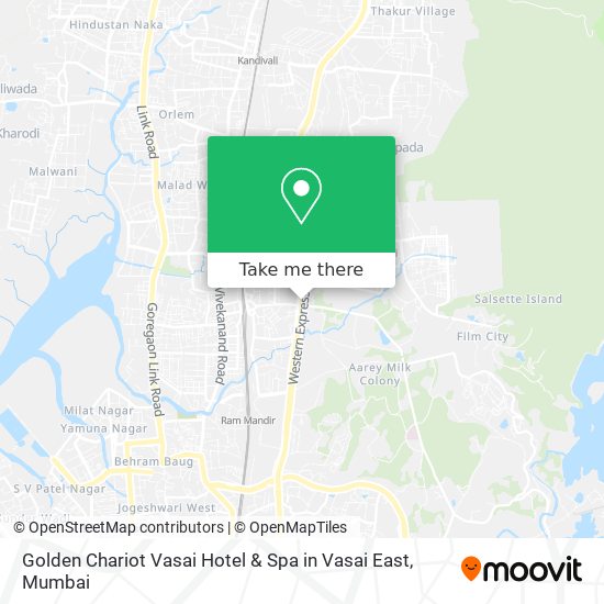 Golden Chariot Vasai Hotel & Spa in Vasai East map