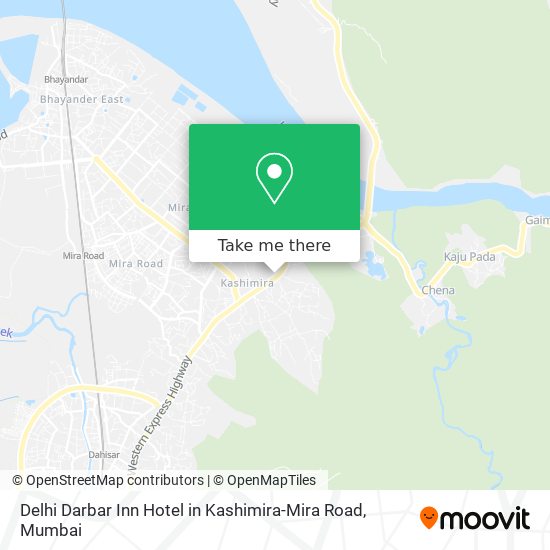 Delhi Darbar Inn Hotel in Kashimira-Mira Road map