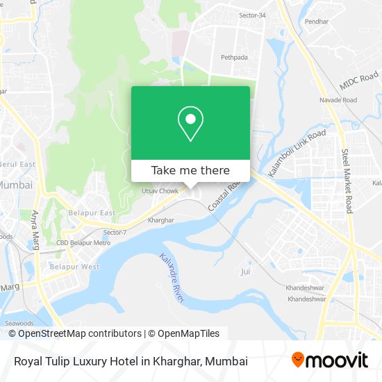 Royal Tulip Luxury Hotel in Kharghar map