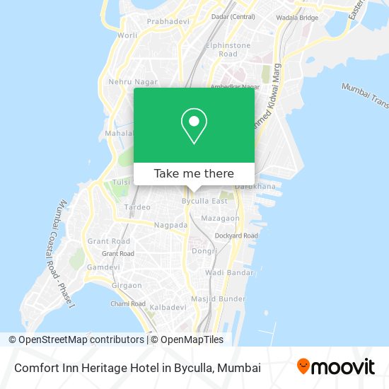 Comfort Inn Heritage Hotel in Byculla map