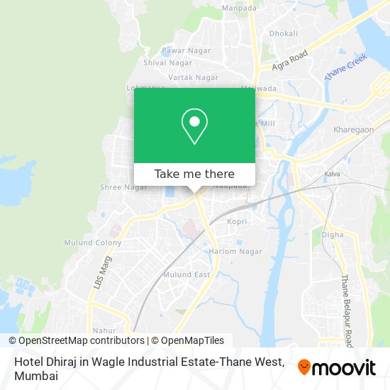Hotel Dhiraj in Wagle Industrial Estate-Thane West map