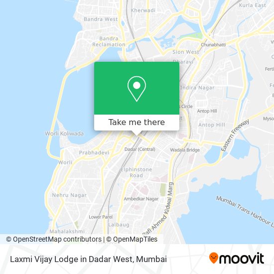 Laxmi Vijay Lodge in Dadar West map