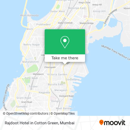 Rajdoot Hotel in Cotton Green map