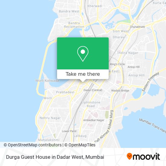 Durga Guest House in Dadar West map