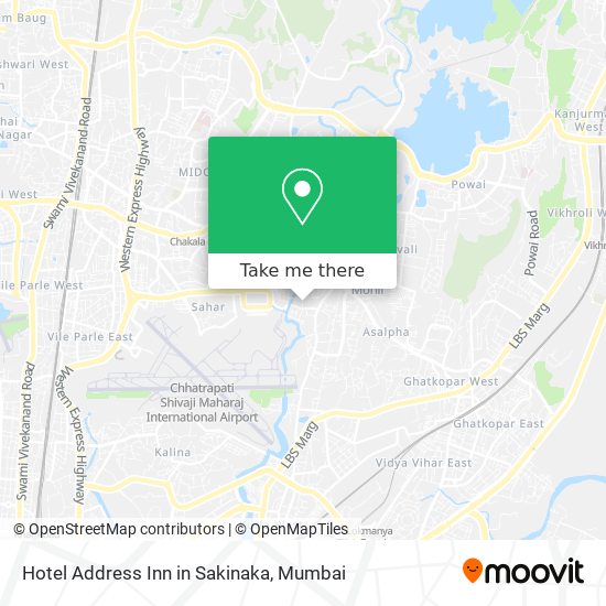 Hotel Address Inn in Sakinaka map
