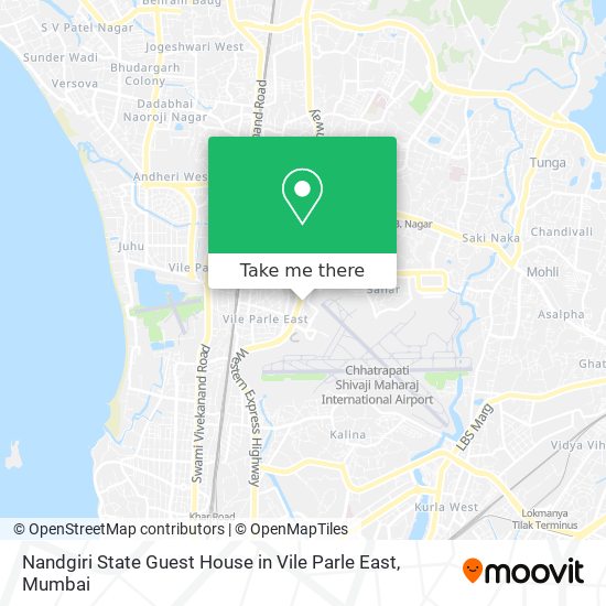 Nandgiri State Guest House in Vile Parle East map