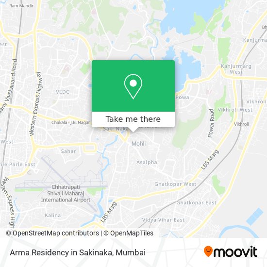 Arma Residency in Sakinaka map