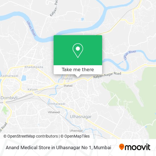 Anand Medical Store in Ulhasnagar No 1 map