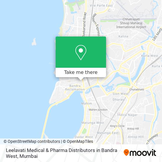 Leelavati Medical & Pharma Distributors in Bandra West map