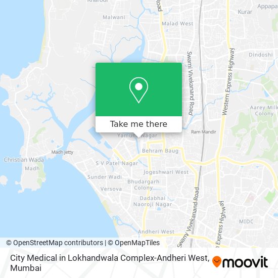 City Medical in Lokhandwala Complex-Andheri West map