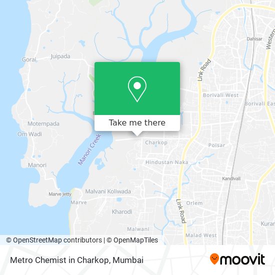 Metro Chemist in Charkop map