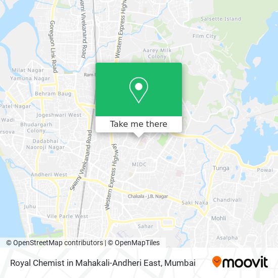 Royal Chemist in Mahakali-Andheri East map