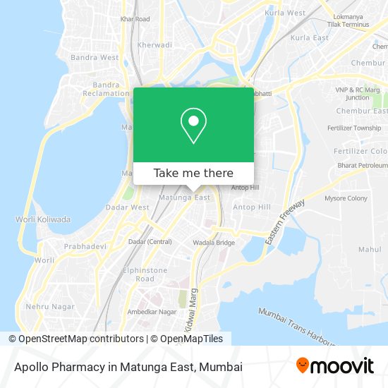 Apollo Pharmacy in Matunga East map